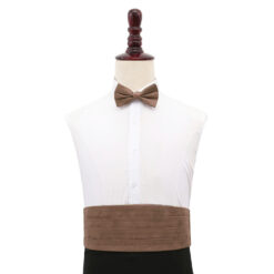 Bronze Plain Shantung Cummerbund Bronze Plain Shantung Cummerbund