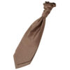 Bronze Plain Shantung Pre-Tied Wedding Cravat
