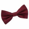 Burgundy Plain Shantung Pre-Tied Bow Tie