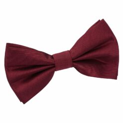 Burgundy Plain Shantung Pre-Tied Bow Tie Burgundy Plain Shantung Pre-Tied Bow Tie