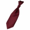 Burgundy Plain Shantung Pre-Tied Wedding Cravat
