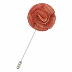 Copper Plain Shantung Lapel Pin Copper Plain Shantung Lapel Pin