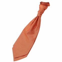 Copper Plain Shantung Pre-Tied Wedding Cravat Copper Plain Shantung Pre-Tied Wedding Cravat