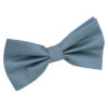 Dusty Blue Plain Shantung Pre-Tied Bow Tie