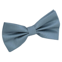 Dusty Blue Plain Shantung Pre-Tied Bow Tie Dusty Blue Plain Shantung Pre-Tied Bow Tie