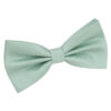 Dusty Green Plain Shantung Pre-Tied Bow Tie