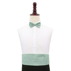 Dusty Green Plain Shantung Cummerbund Dusty Green Plain Shantung Cummerbund