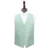 Dusty Green Plain Shantung Wedding Waistcoat