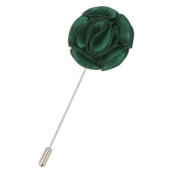 Emerald Green Plain Shantung Lapel Pin Emerald Green Plain Shantung Lapel Pin