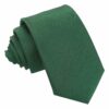 Emerald Green Plain Shantung Slim Tie