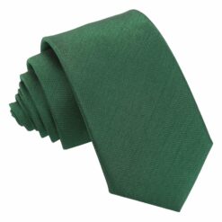 Emerald Green Plain Shantung Slim Tie Emerald Green Plain Shantung Slim Tie