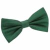 Emerald Green Plain Shantung Pre-Tied Bow Tie