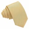 Gold Plain Shantung Slim Tie