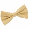 Gold Plain Shantung Pre-Tied Bow Tie