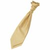 Gold Plain Shantung Pre-Tied Wedding Cravat