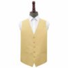 Gold Plain Shantung Wedding Waistcoat