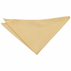 Gold Plain Shantung Pocket Square Gold Plain Shantung Pocket Square