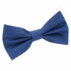 Navy Blue Plain Shantung Pre-Tied Bow Tie