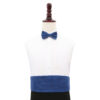 Navy Blue Plain Shantung Cummerbund