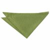 Olive Green Plain Shantung Pocket Square