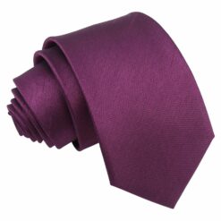 Orchid Plain Shantung Slim Tie Orchid Plain Shantung Slim Tie
