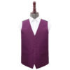 Orchid Plain Shantung Wedding Waistcoat
