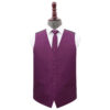 Orchid Plain Shantung Wedding Waistcoat And Tie 5pc Set