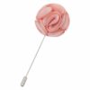 Peach Pink Plain Shantung Lapel Pin
