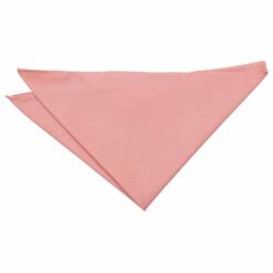 Peach Pink Plain Shantung Pocket Square Peach Pink Plain Shantung Pocket Square