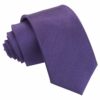 Cadbury Purple Plain Shantung Slim Tie