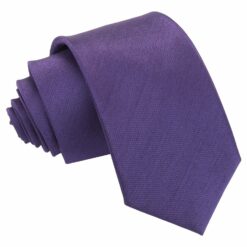 Cadbury Purple Plain Shantung Slim Tie Cadbury Purple Plain Shantung Slim Tie