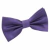 Cadbury Purple Plain Shantung Pre-Tied Bow Tie