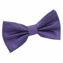 Cadbury Purple Plain Shantung Pre-Tied Bow Tie Cadbury Purple Plain Shantung Pre-Tied Bow Tie