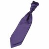Cadbury Purple Plain Shantung Pre-Tied Wedding Cravat