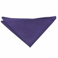 Cadbury Purple Plain Shantung Pocket Square
