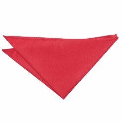 Red Plain Shantung Pocket Square Red Plain Shantung Pocket Square