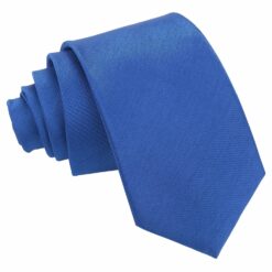 Royal Blue Plain Shantung Slim Tie Royal Blue Plain Shantung Slim Tie
