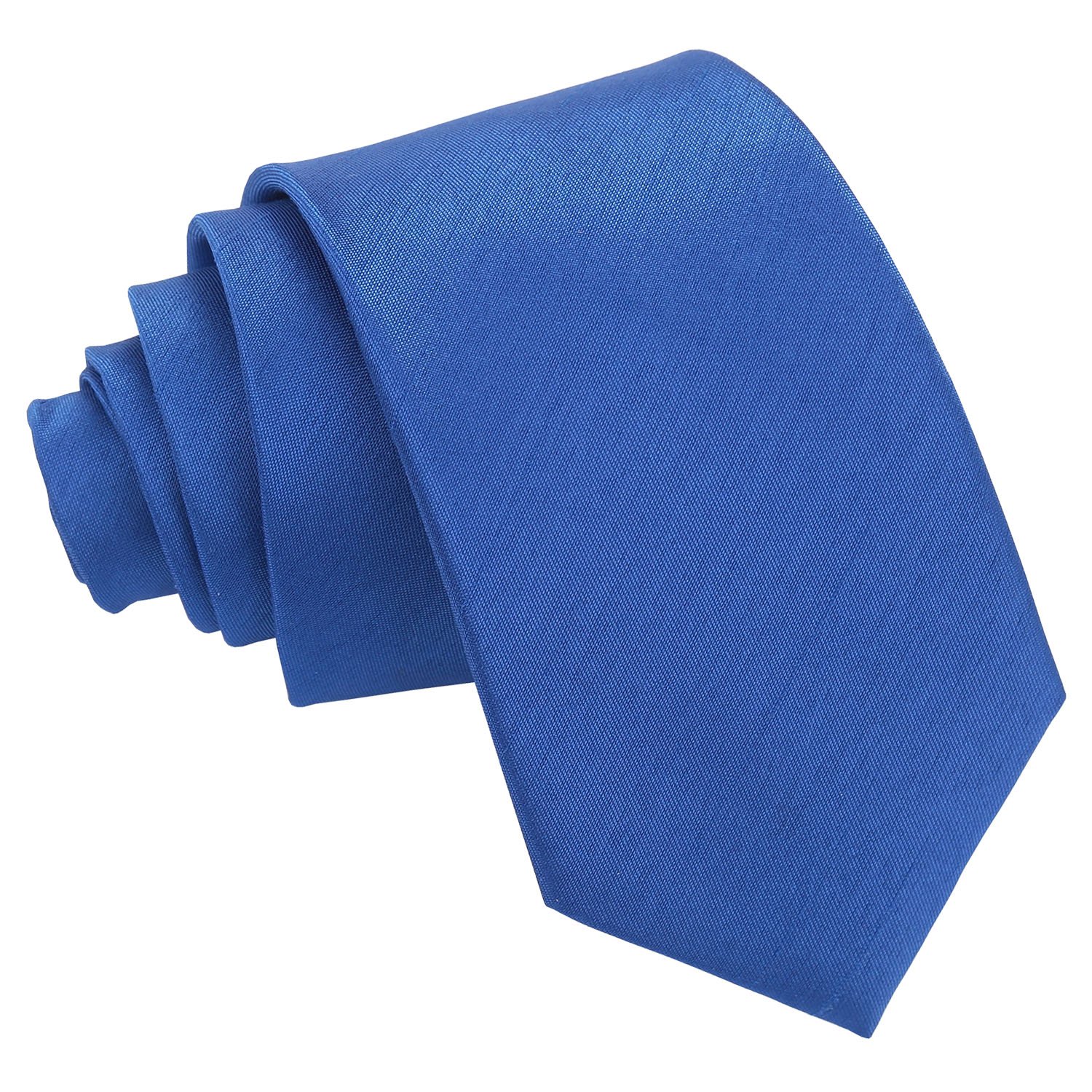 Men's Royal Blue Shantung Slim Tie