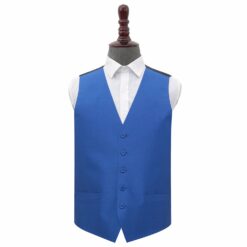 Royal Blue Plain Shantung Wedding Waistcoat Royal Blue Plain Shantung Wedding Waistcoat
