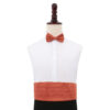 Rust Plain Shantung Cummerbund