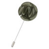 Sage Green Plain Shantung Lapel Pin