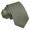 Sage Green Plain Shantung Slim Tie