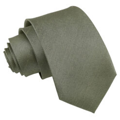 Sage Green Plain Shantung Slim Tie Sage Green Plain Shantung Slim Tie