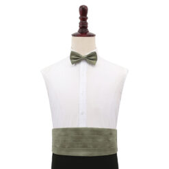 Sage Green Plain Shantung Cummerbund