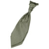 Sage Green Plain Shantung Pre-Tied Wedding Cravat