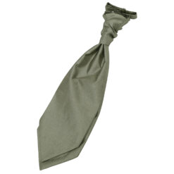 Sage Green Plain Shantung Pre-Tied Wedding Cravat Sage Green Plain Shantung Pre-Tied Wedding Cravat