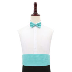 Turquoise Green Plain Shantung Cummerbund Turquoise Green Plain Shantung Cummerbund