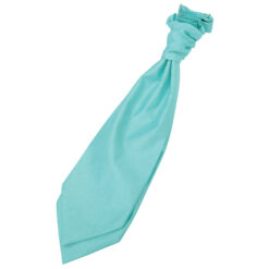 Turquoise Green Plain Shantung Pre-Tied Wedding Cravat Turquoise Green Plain Shantung Pre-Tied Wedding Cravat