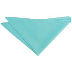 Turquoise Green Plain Shantung Pocket Square Turquoise Green Plain Shantung Pocket Square