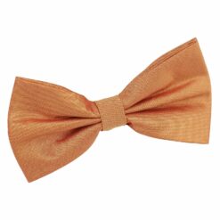 Turmeric Yellow Plain Shantung Pre-Tied Bow Tie